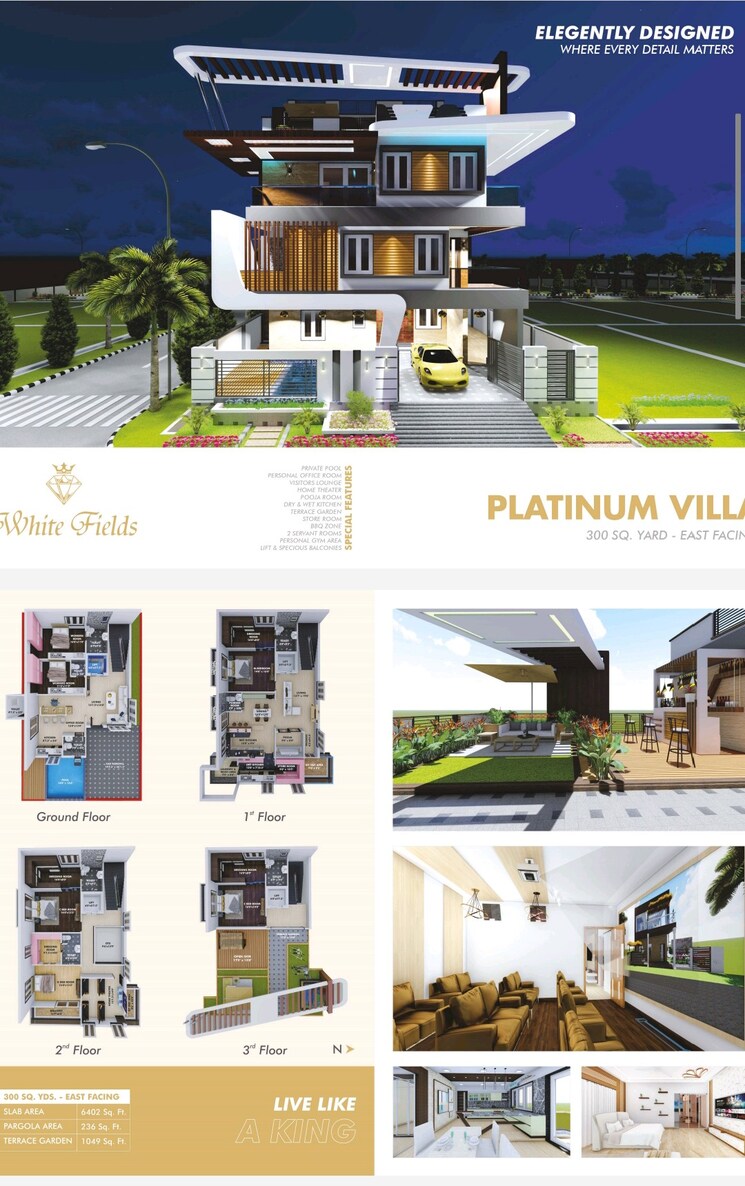 Exterior View, syamala nagar 3 Bedroom 2350 Sq.Ft. Villa In Syamala Nagar Guntur 9019020