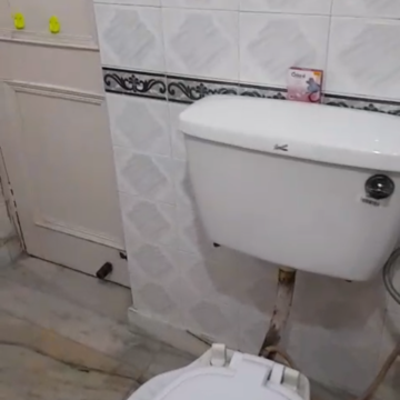 Bathroom in 1 BHK Builder Floor at RWA Apartments Sector 26, Arun Vihar – for Rent