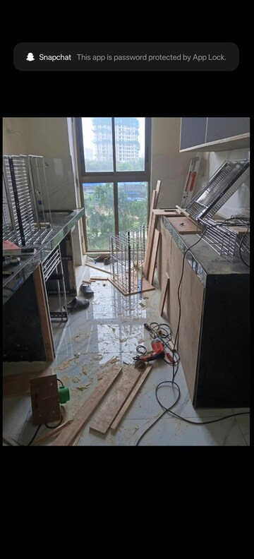 Kitchen in 2 BHK Apartment at Raymond Ten X Habitat, Pokhran Road No Two – for Rent