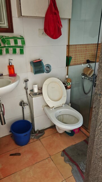 Bathroom in 3 BHK Apartment at Blue Bell, Majiwada – for Rent