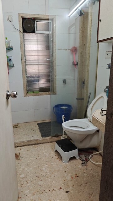 Bathroom in 3 BHK Apartment at Blue Bell, Majiwada – for Rent