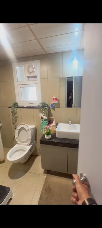 Bathroom in 2.5 BHK Apartment at Prestige High Fields, Gachibowli – for Rent