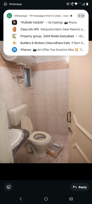 Master Bedroom in 3 BHK Builder Floor at Vasundhara Sector 1 – for Sale