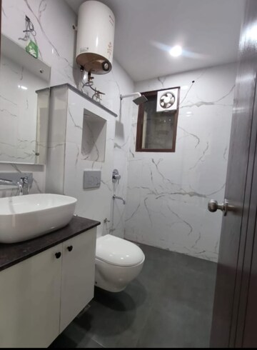 Bathroom in 3 BHK Builder Floor at Malviya Nagar – for Rent