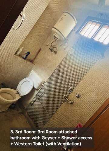Bathroom in 2 BHK Builder Floor at Subhash Nagar – for Rent