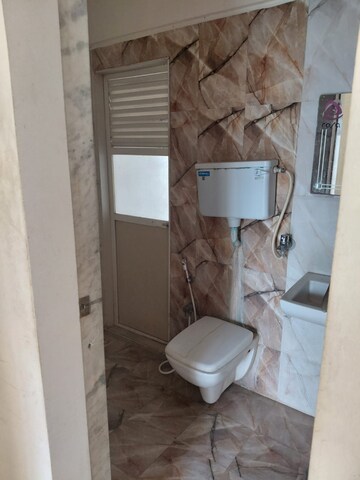Bathroom in 2.5 BHK Apartment at Rosa Gardenia, Ghodbunder Road – for Rent