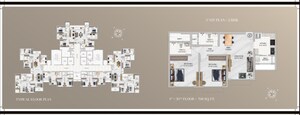 Floor Plan in 4 BHK Apartment at Ajmera Arham, Malad West – for Sale