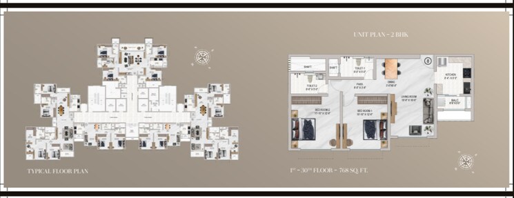 Floor Plan, ajmera-arham 4 Bedroom 1668 Sq.Ft. Apartment In Malad West Mumbai 9020123