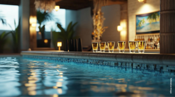 Swimming Pool in 3 BHK Apartment at Central Park Resorts, Islampur – for Rent