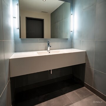 Bathroom in 2 BHK Apartment at Ganga Nagar – for Rent