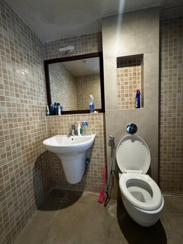 Bathroom in 3 BHK Apartment at Lodha Splendora, Ghodbunder Road – for Rent