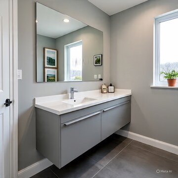 Bathroom in 2 BHK Apartment at Avas Vikas  – for Rent