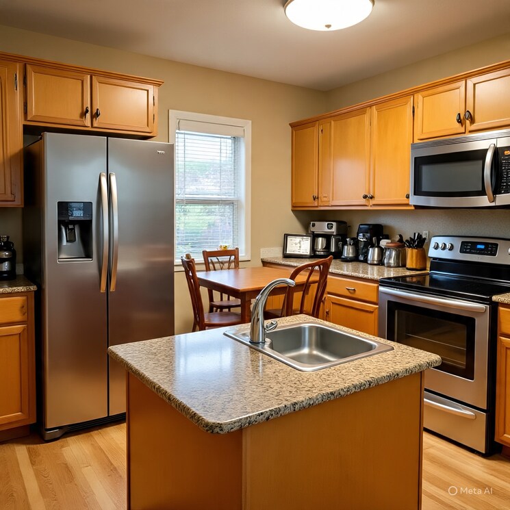 Kitchen, avas vikas 2 Bedroom 1000 Sq.Ft. Apartment In Avas Vikas  Rishikesh 9020308