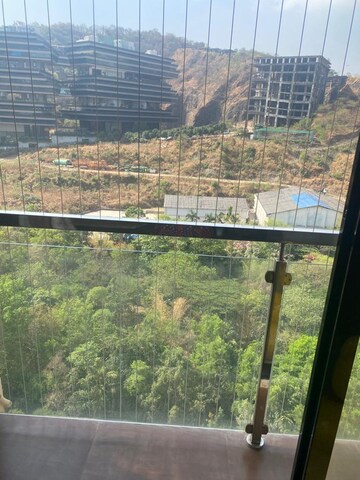 Balcony in 3 BHK Apartment at Hiranandani Gardens Lake Castle, Powai – for Rent