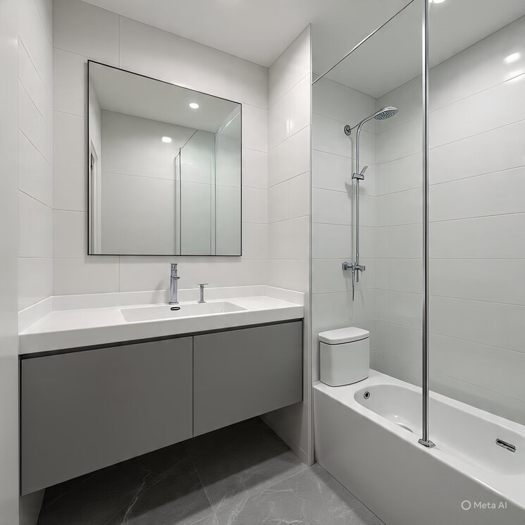 Bathroom, aam bag 2 Bedroom 1000 Sq.Ft. Apartment In Aam Bag Rishikesh 9020362