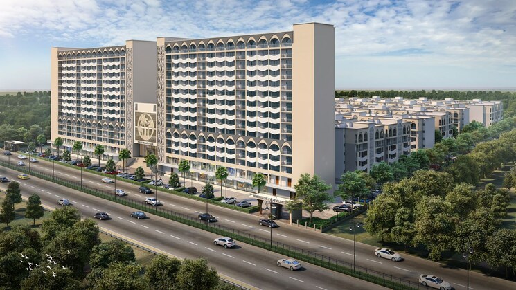 Exterior View, nimbus-the-palm-village 3 Bedroom 2150 Sq.Ft. Apartment In Sector 22a Yamuna Expressway Greater Noida 9010164