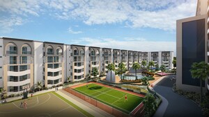 Balcony in 1 BHK Apartment at Nimbus The Palm Village, Sector 22a Yamuna Expressway – for Sale