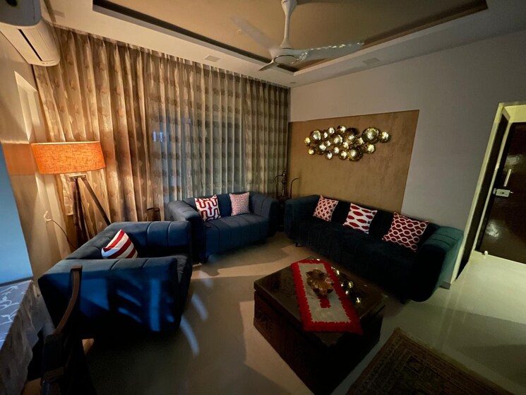 Living Room, kolte-patil-green-olive 3 Bedroom 1205 Sq.Ft. Penthouse In Hinjewadi Pune 9020568