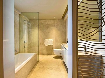 Bathroom in 5 BHK Apartment at Runwal Elegante, Andheri West – for Rent