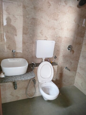 Bathroom in 3 BHK Apartment at Shivalik Sharda Park View 2, Shela – for Rent