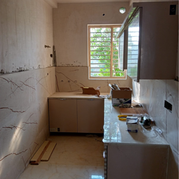 Kitchen in 3 BHK Apartment at Auric City Homes, Neharpar Phase 2 – for Rent