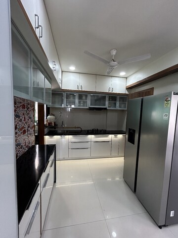 Kitchen in 3 BHK Apartment at Gandhi Vraj Residency 2, Science City – for Sale