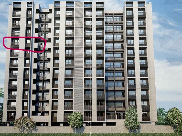 Exterior View, gandhi-vraj-residency-2 3 Bedroom 1530 Sq.Ft. Apartment In Science City Ahmedabad 9020938