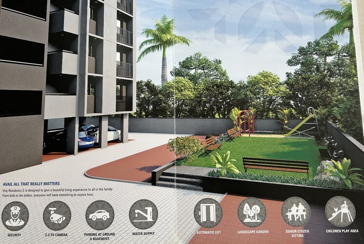 Exterior View, gandhi-vraj-residency-2 3 Bedroom 1530 Sq.Ft. Apartment In Science City Ahmedabad 9020938