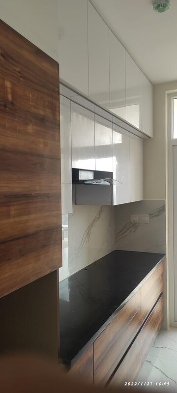 Kitchen in 3 BHK Apartment at Mantri Lithos, Thanisandra – for Rent