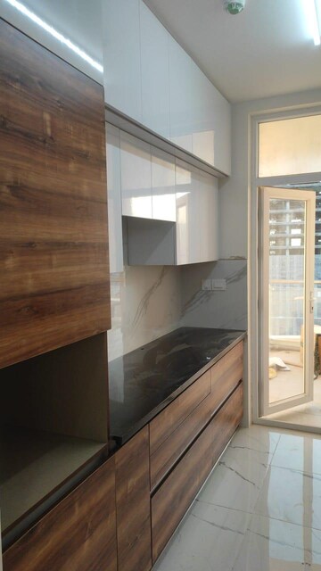 Kitchen in 3 BHK Apartment at Mantri Lithos, Thanisandra – for Rent