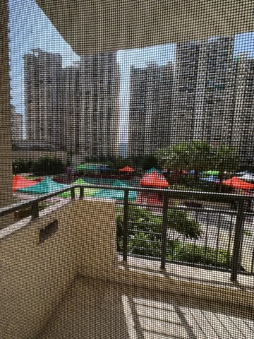 Balcony in 3 BHK Apartment at Nimbus The Golden Palm, Sector 168 – for Rent