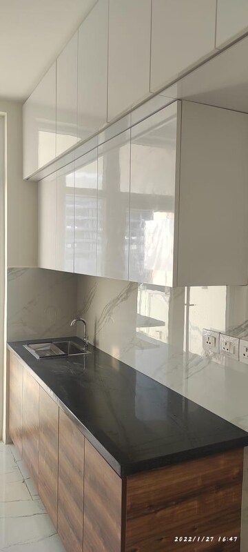 Kitchen in 3 BHK Apartment at Mantri Lithos, Thanisandra – for Rent