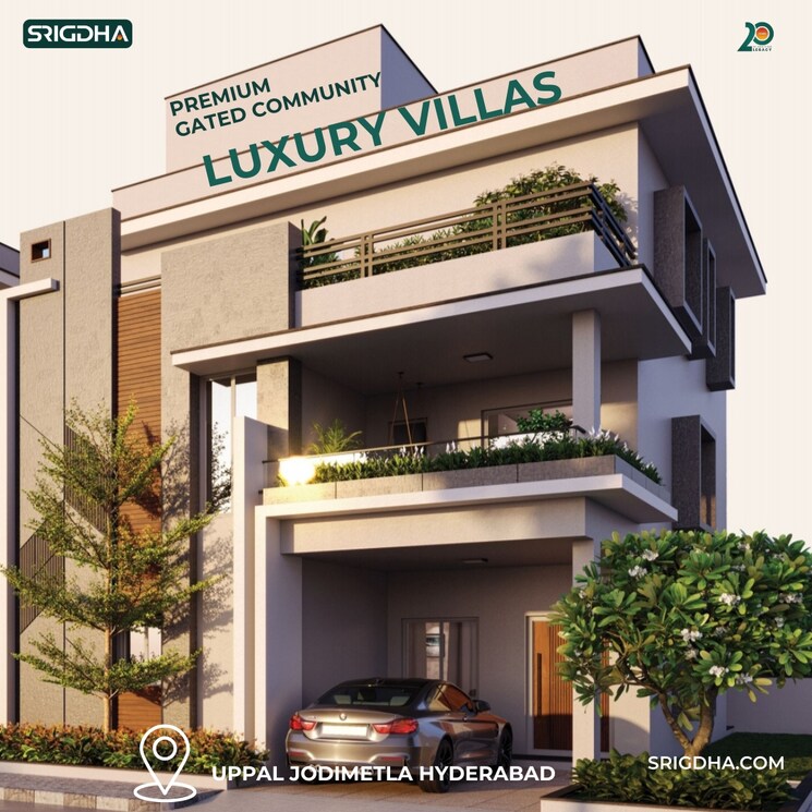 Exterior View, srigdhas-rising-east 3 Bedroom 2745 Sq.Ft. Villa In Pocharam Hyderabad 9021024