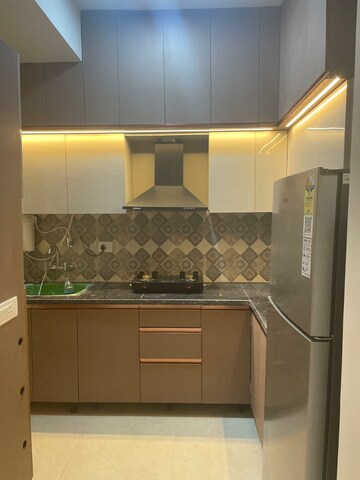 Kitchen in 1 BHK Builder Floor at Sushant Lok I – for Rent
