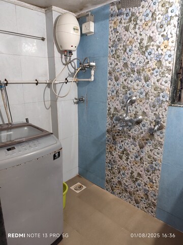 Bathroom in 1 BHK Apartment at Sai Baba Vihar Complex, Ghodbunder Road – for Rent