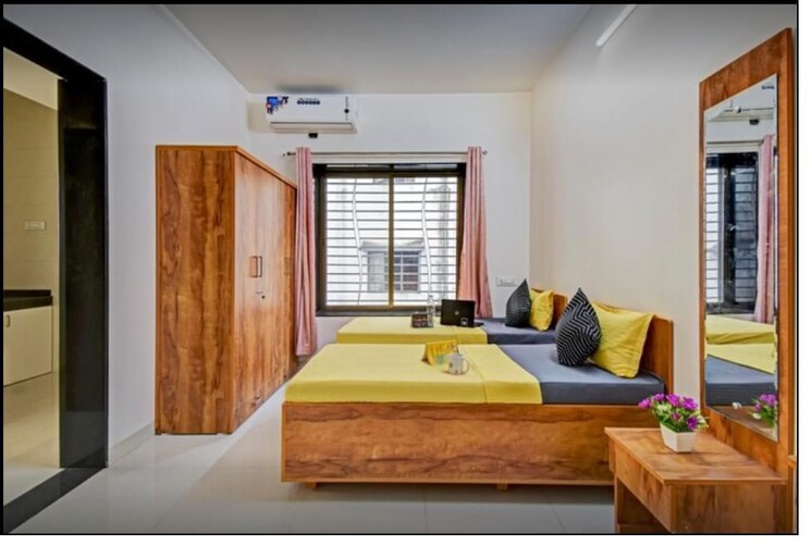 Bedroom, chandan nagar 1 Bedroom 550 Sq.Ft. Apartment In Chandan Nagar Pune 9021646