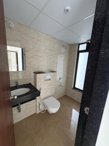 Bathroom in 3 BHK Apartment at Shapoorji Pallonji Sensorium, Hinjewadi – for Rent