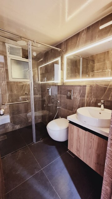 Bathroom in 2 BHK Apartment at Pharande Puneville, Punawale – for Rent