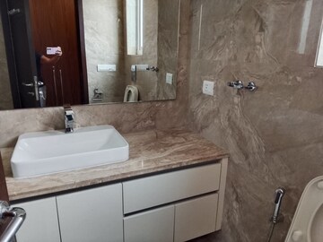 Bathroom in 4 BHK Builder Floor at Green Park Extension – for Rent