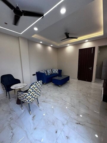 Living Room in 1 BHK Apartment at Freedom Fighters Enclave – for Rent