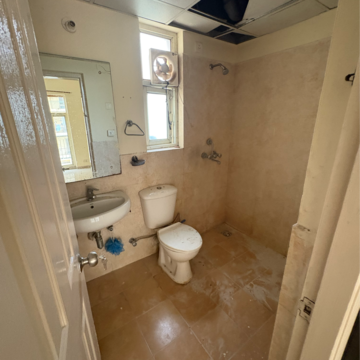 Bathroom in 3 BHK Apartment at Piedmont Taksila Heights, Sector 37c – for Rent