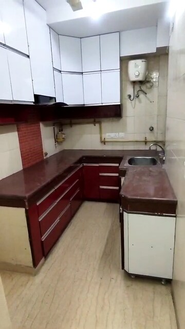 Kitchen in 2 BHK Builder Floor at Malviya Nagar – for Rent
