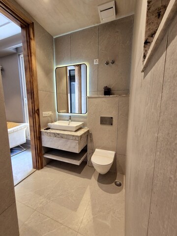 Bathroom in 2 BHK Apartment at Freedom Fighters Enclave – for Rent