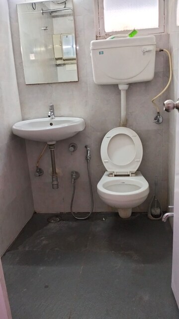 Bathroom in 1 BHK Apartment at Ramesh Hermes Heritage Phase 2, Shastrinagar – for Rent