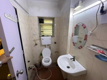 Bathroom in 3 BHK Apartment at HDIL Dheeraj Residency, Goregaon West – for Rent