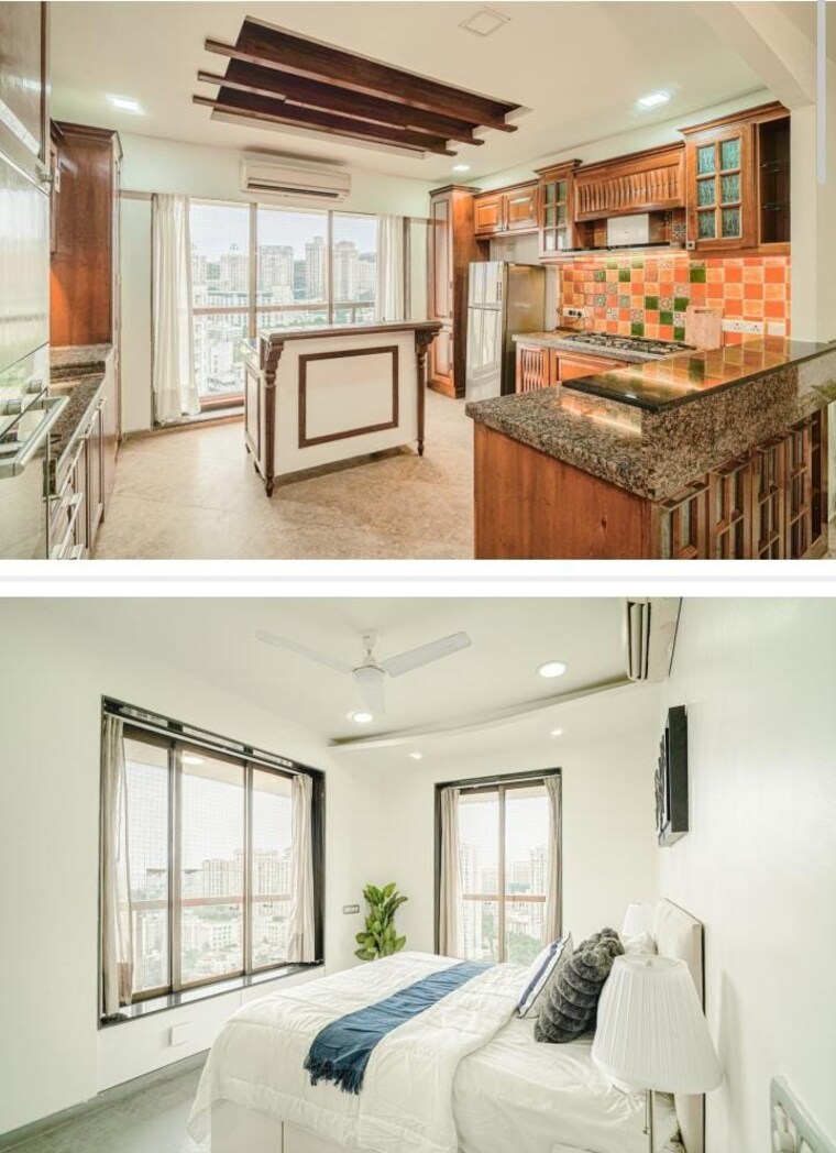 Kitchen, lake-front-solitaire 3 Bedroom 1710 Sq.Ft. Apartment In Powai Mumbai 9022264