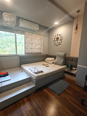 Bedroom in 3 BHK Apartment at Hiranandani Heritage Tower, Powai – for Sale