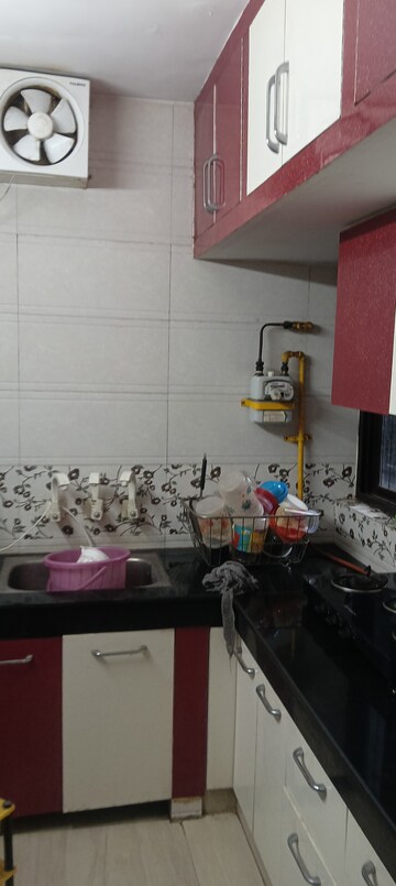 Kitchen in 3 BHK Apartment at NDA Rail Vihar, Sector 33 – for Rent