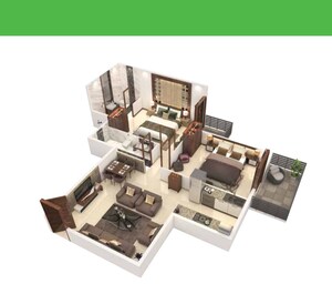 Floor Plan in 2 BHK Apartment at Signature Global The Roselia, Sector 95a – for Sale