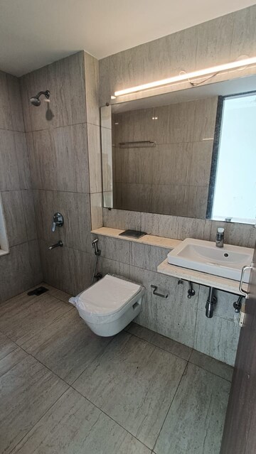 Bathroom in 3 BHK Apartment at Runwal Elegante, Andheri West – for Rent